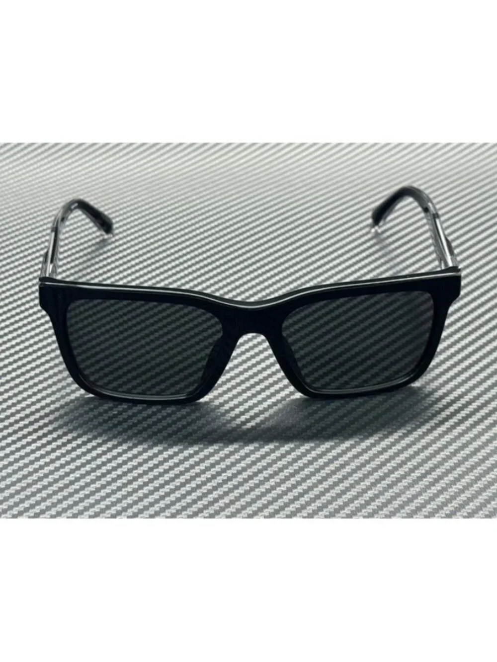 New Emporio Armani Men Shiny Black Sunglasses 57-19-145